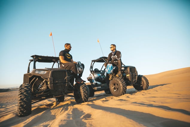 Dune Buggies in Desert