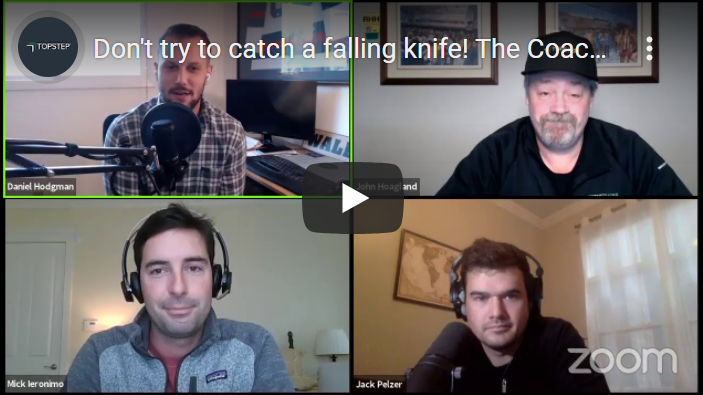 Dont try to catch a falling knife - the coach's playbook